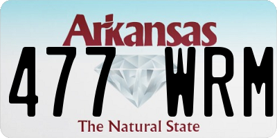 AR license plate 477WRM