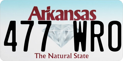 AR license plate 477WRO