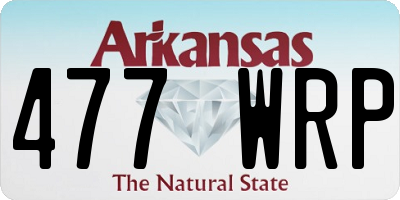 AR license plate 477WRP