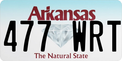 AR license plate 477WRT