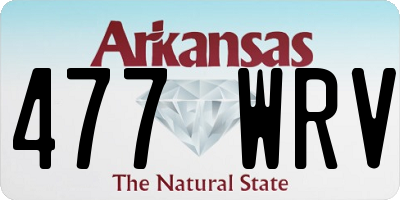 AR license plate 477WRV