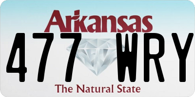 AR license plate 477WRY