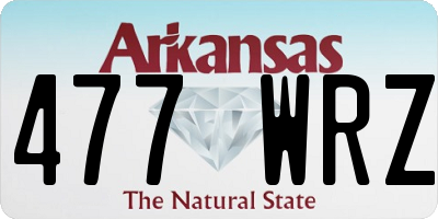 AR license plate 477WRZ