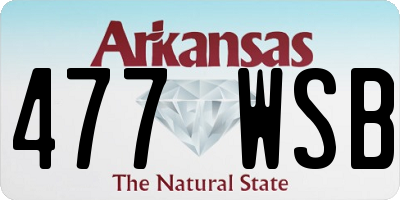AR license plate 477WSB