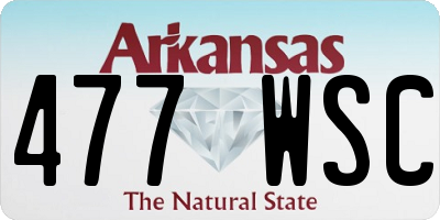 AR license plate 477WSC