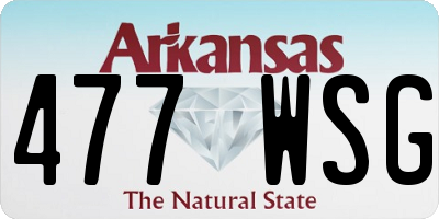 AR license plate 477WSG