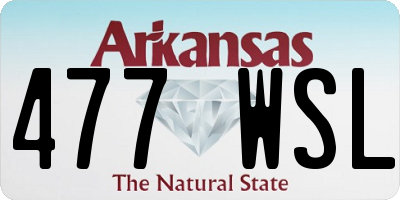 AR license plate 477WSL