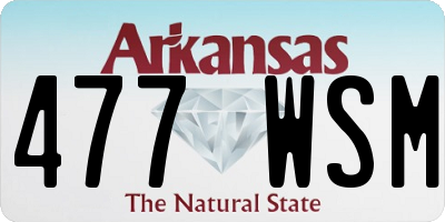AR license plate 477WSM