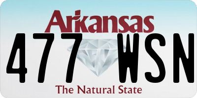 AR license plate 477WSN