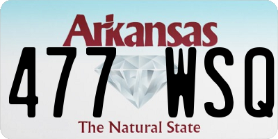 AR license plate 477WSQ