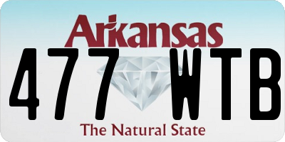 AR license plate 477WTB