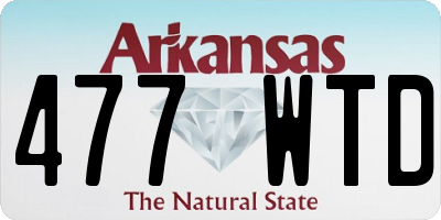 AR license plate 477WTD
