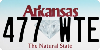 AR license plate 477WTE