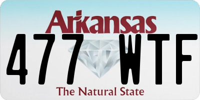 AR license plate 477WTF