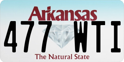 AR license plate 477WTI