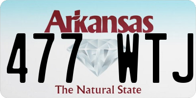 AR license plate 477WTJ