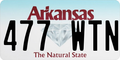 AR license plate 477WTN