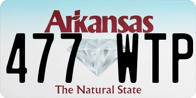 AR license plate 477WTP