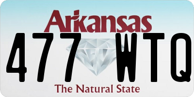 AR license plate 477WTQ
