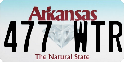 AR license plate 477WTR