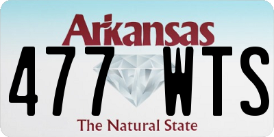 AR license plate 477WTS