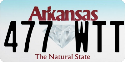AR license plate 477WTT