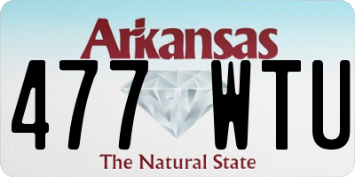 AR license plate 477WTU