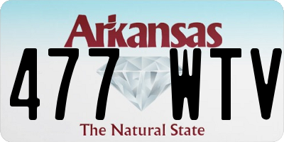 AR license plate 477WTV
