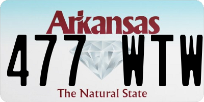 AR license plate 477WTW