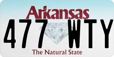 AR license plate 477WTY