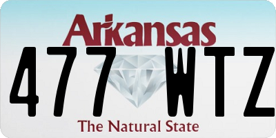 AR license plate 477WTZ