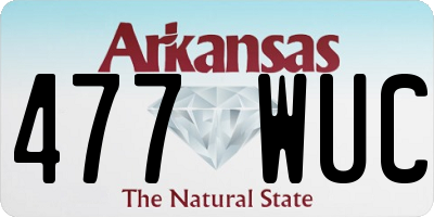 AR license plate 477WUC
