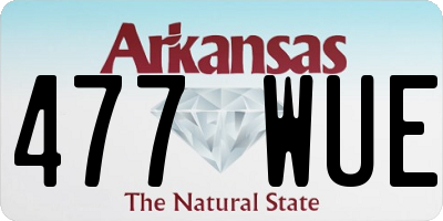 AR license plate 477WUE