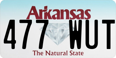 AR license plate 477WUT