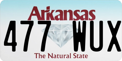 AR license plate 477WUX