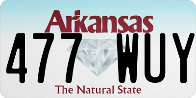 AR license plate 477WUY