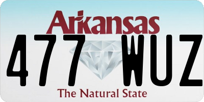 AR license plate 477WUZ