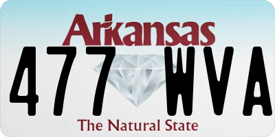 AR license plate 477WVA