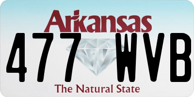 AR license plate 477WVB