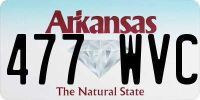AR license plate 477WVC