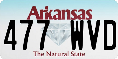 AR license plate 477WVD