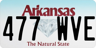 AR license plate 477WVE