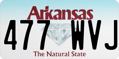 AR license plate 477WVJ