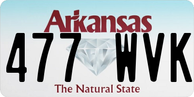AR license plate 477WVK