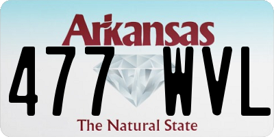AR license plate 477WVL