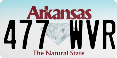 AR license plate 477WVR
