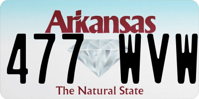 AR license plate 477WVW
