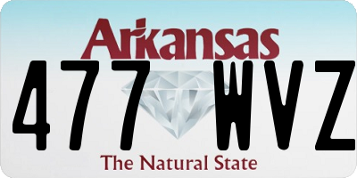 AR license plate 477WVZ