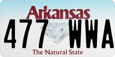 AR license plate 477WWA