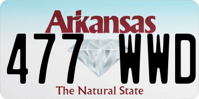 AR license plate 477WWD